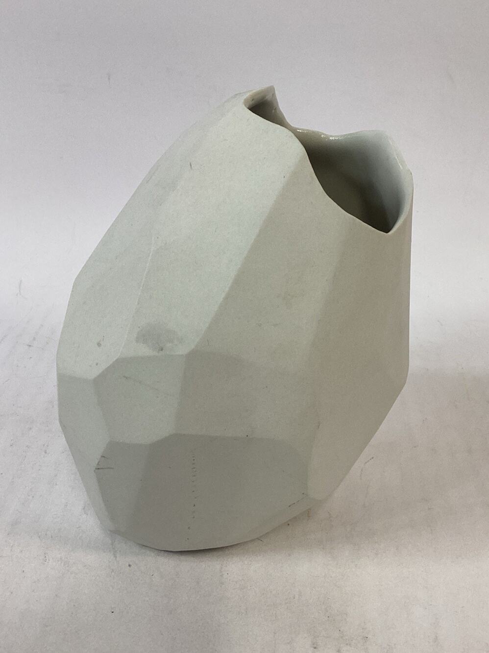 2004 Handmade Angled Vase - 6.75”H - By Daniel Wiseman